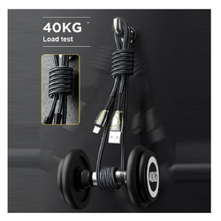 Joyroom 1.2-Meter Mermaid Series 2.4 Lightning Fast Charging & Data Cable, USB Type A to Lightning for Apple Devices, S-1230K6, Black
