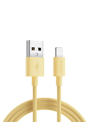 Joyroom 1-Meter Fast Charging & Data Transmission Lightning Cable, USB Type A to Lightning for Apple Devices, S-2030M13, Yellow