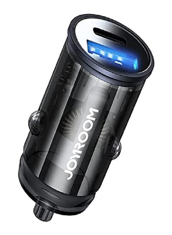 

Joyroom Dual Port PD 20W Quick Charge QC3.0 Car Charger, Black