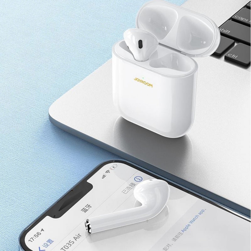 Joyroom New JR-T03S AIR 5.1 Bluetooth True Wireless In-Ear Earphone with Charging Box, White