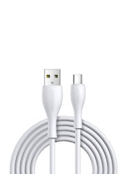 Joy Room 2-Meter Bowling Series Type-C Fast Charging Cable, USB Type A to USB Type-C Cable for Smartphones/Tablets, S-2030M8, White