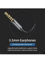 Usams EP-46 Aluminium Alloy 3.5mm Jack In-Ear Headphones, Black