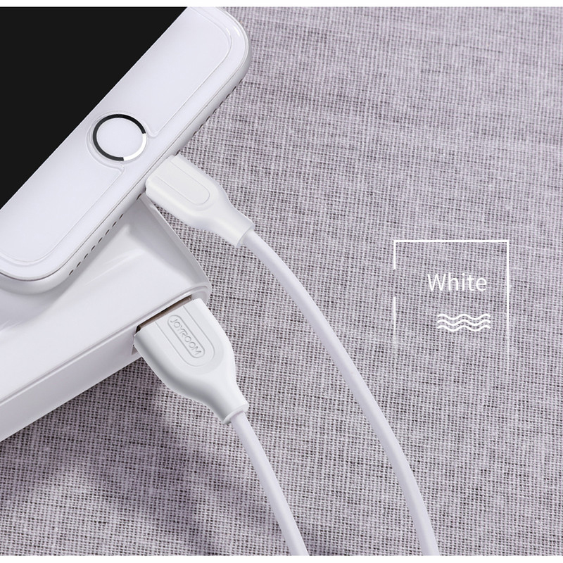 Joyroom 1-Meter Lightning Fast Charging Cable, USB Type A to Lightning for Apple Devices, L-S352 IP, White