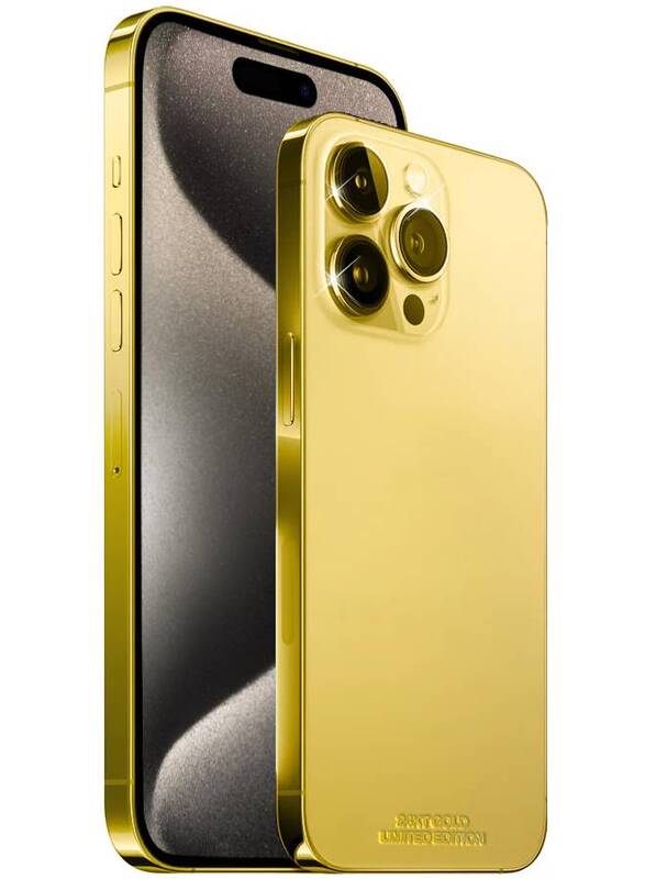 Caviar Luxury 24k Gold Plated Customized iPhone 15 Pro Max 1 TB Gold