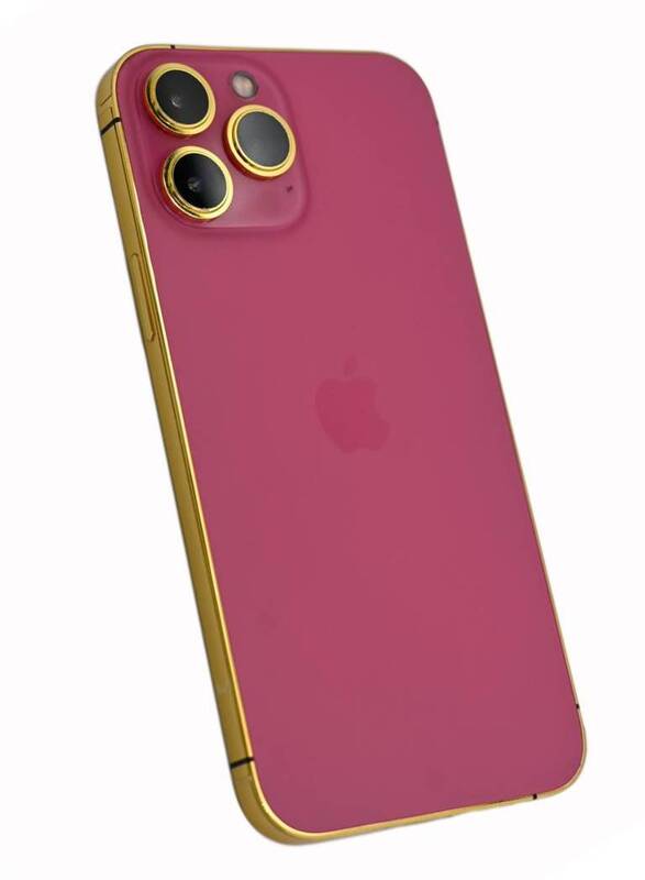 Caviar Luxury 24k Gold Plated Frame Customized iPhone 15 Pro 512 GB Pink Titanium