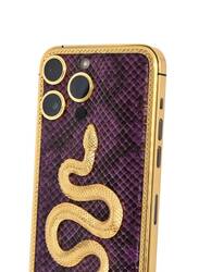 Caviar Luxury 24k Gold Plated Customized iPhone 15 Pro Max 512 GB Gold Titanium Snake