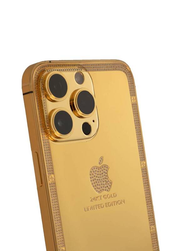 Caviar Luxury 24k Gold Plated Customized iPhone 15 Pro Max 512 GB Gold Titanium Crystal Frame