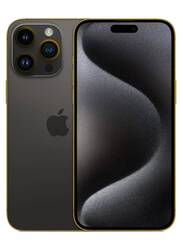 Caviar Luxury 24k Gold Plated Frame Customized iPhone 15 Pro 512 GB Black Titanium