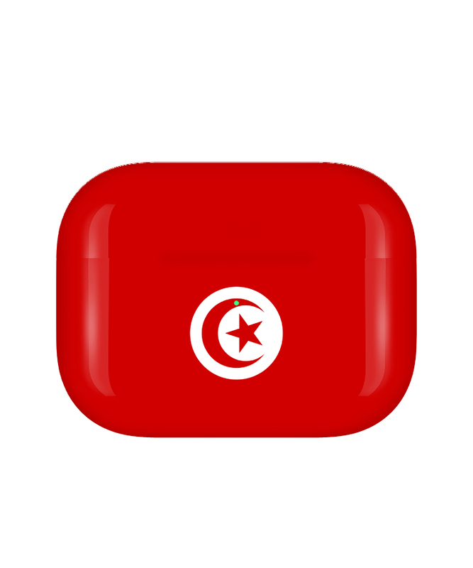 Caviar Customized Airpods Pro (2nd Generation) Glossy Tunisia Flag