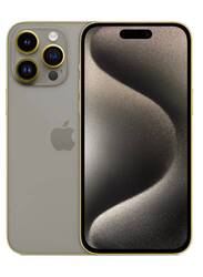 Caviar Luxury 24k Gold Plated Frame Customized iPhone 15 Pro 256 GB Natural Titanium