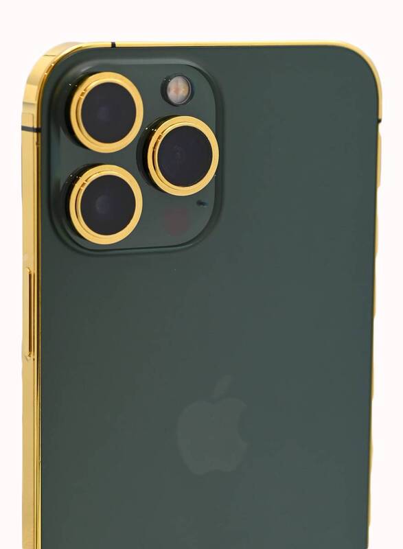 Caviar Luxury 24k Gold Plated Frame Customized iPhone 15 Pro Max 256 GB Royal Green Titanium