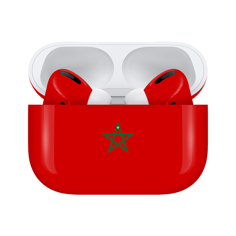 Caviar Customized Airpods Pro (2nd Generation) Glossy Morocco Flag