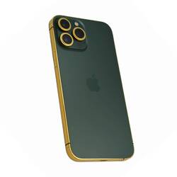 Caviar Luxury 24k Gold Plated Frame Customized iPhone 15 Pro 1 TB Royal Green Titanium