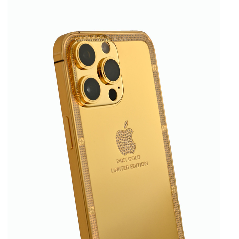 Caviar Luxury 24K Gold Customized iPhone 14 Pro Max 256 GB Crystal Limited Edition, UAE Version