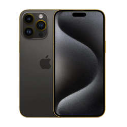 Caviar Luxury 24k Gold Plated Frame Customized iPhone 15 Pro Max 512 GB Black Titanium