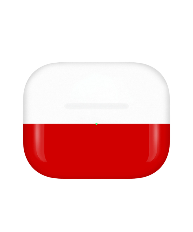 Caviar Customized Airpods Pro (2nd Generation) Glossy Poland Flag
