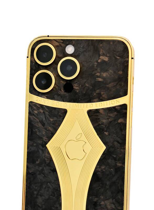 Caviar Luxury 24k Gold Plated Customized iPhone 15 Pro 128 GB Gold Titanium Carbon Fiber