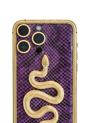 Caviar Luxury 24k Gold Plated Customized iPhone 15 Pro 128 GB Gold Titanium Snake