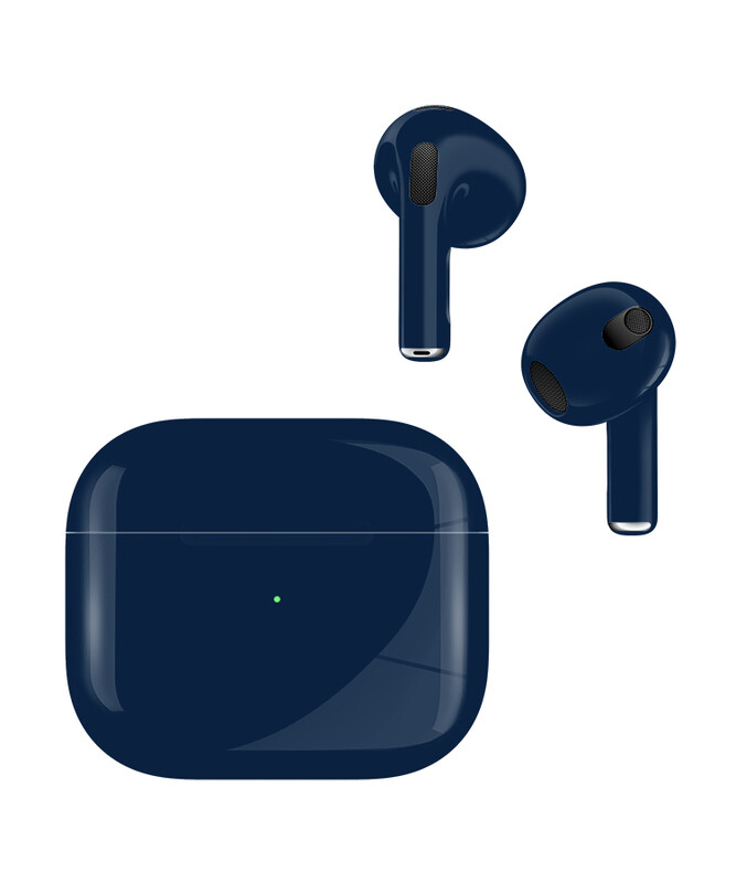 

Caviar Customized Apple Airpods (3rd Generation) Wireless In-Ear Earbuds Glossy Navy Blue