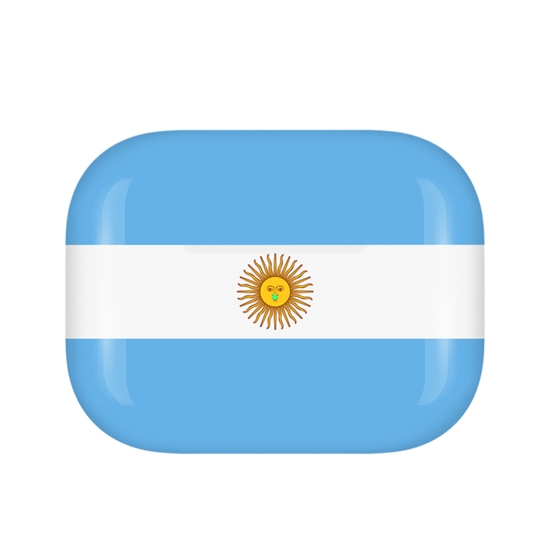 Caviar Customized Airpods Pro (2nd Generation) Glossy Argentina Flag