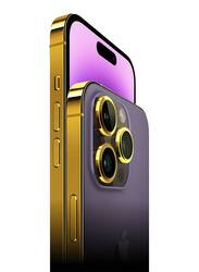 Caviar Luxury 24k Gold Plated Frame Customized iPhone 15 Pro 512 GB Purple Titanium