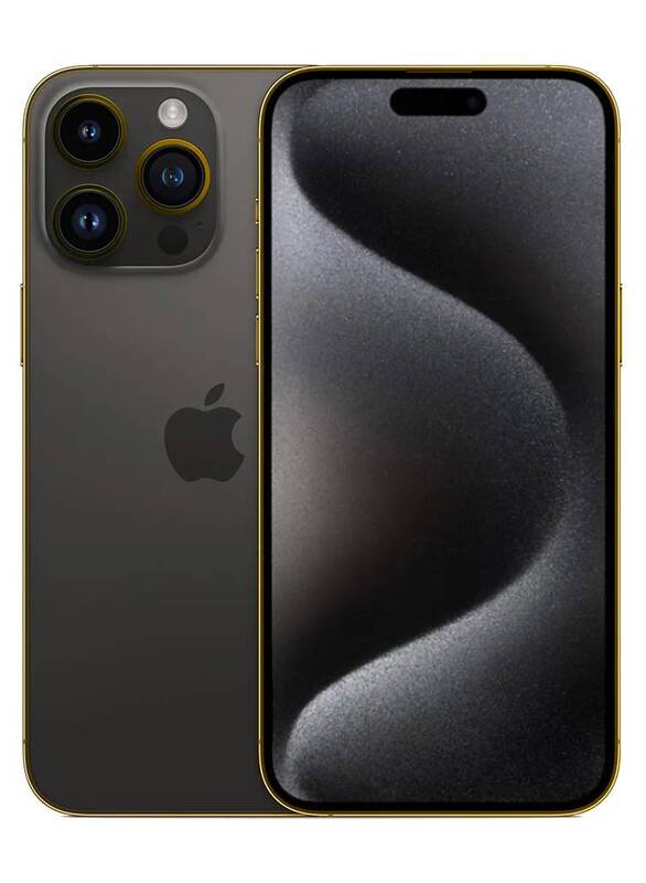 Caviar Luxury 24k Gold Plated Frame Customized iPhone 15 Pro 1 TB Black Titanium