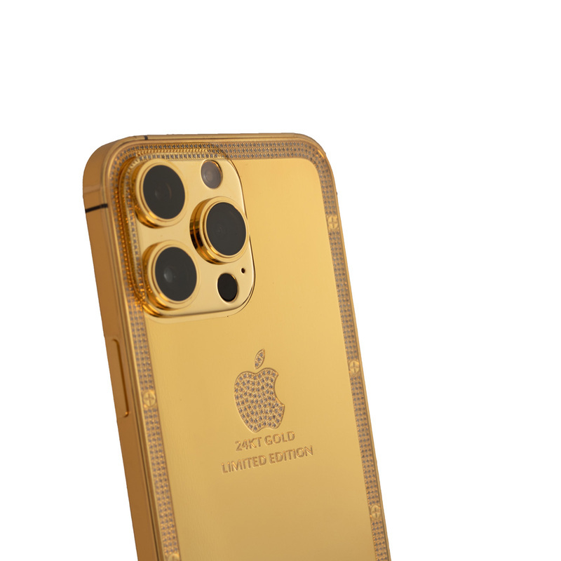 Caviar Luxury 24K Gold Customized iPhone 14 Pro Max 512 GB Crystal Limited Edition, UAE Version