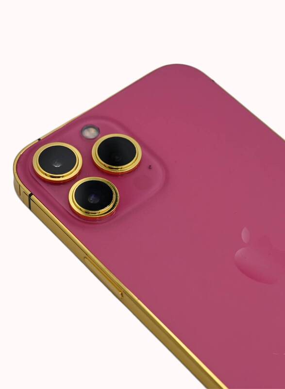 Caviar Luxury 24k Gold Plated Frame Customized iPhone 15 Pro 1 TB Pink Titanium