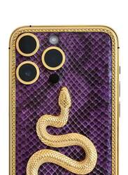 Caviar Luxury 24k Gold Plated Customized iPhone 15 Pro 128 GB Gold Titanium Snake