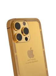 Caviar Luxury 24k Gold Plated Customized iPhone 15 Pro 128 GB Gold Titanium Crystal Frame