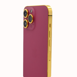 Caviar Luxury 24K Gold Frame Customized iPhone 14 Pro Max 1 TB Pink, UAE Version