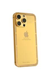 Caviar Luxury 24k Gold Plated Customized iPhone 15 Pro 128 GB Gold Titanium Crystal Frame