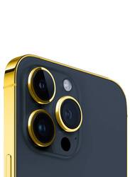 Caviar Luxury 24k Gold Plated Frame Customized iPhone 15 Pro 256 GB Blue Titanium