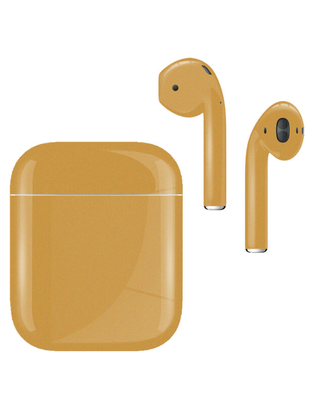 

Caviar Customized Airpods 2nd Generation, Automotive Grade Scratch Resistant Paint Glossy Metallic Gold