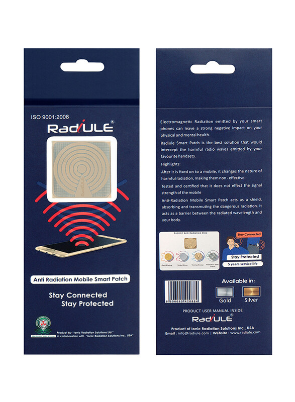 RadiULE Anti Radiation Premium Patch, Silver