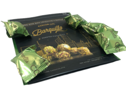 Barquillo PISTACHIOS Flavoured Pack 220 Grams Premium, Luxurious Chocolates Made in UAE with Best Quality, Tasty and Mouth Watering