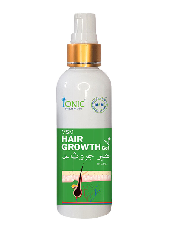 Ionic MSM Organic Hair Growth Gel for All Hair Types, 100ml