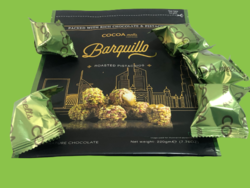 Barquillo PISTACHIOS Flavoured Pack 220 Grams Premium, Luxurious Chocolates Made in UAE with Best Quality, Tasty and Mouth Watering