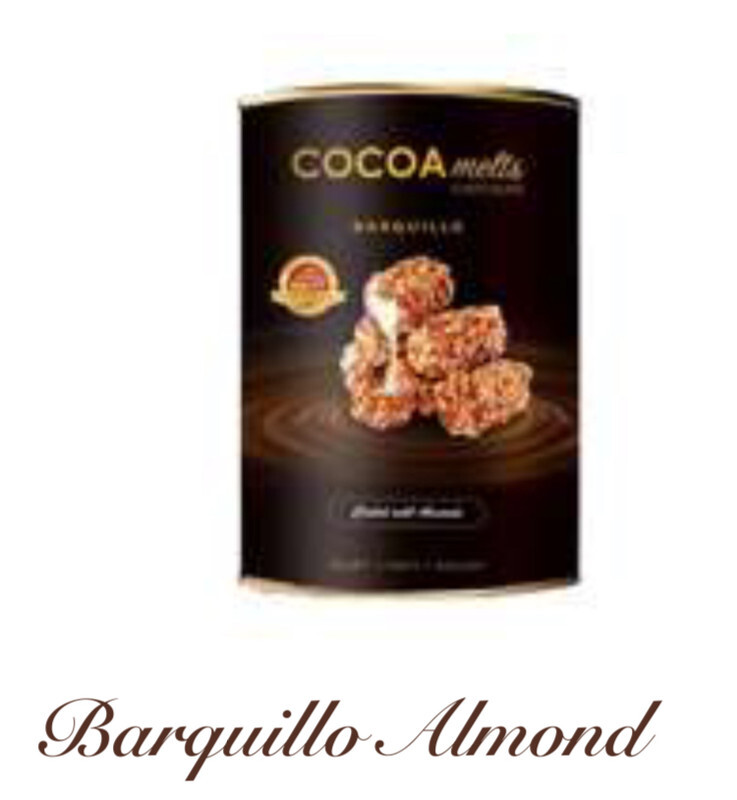 Barquillo ALMOND Flavoured Premium Chocolates 380 GRAMS TIN PACK  Made in UAE with Best Quality, Tasty and Mouth Watering used for Gifting