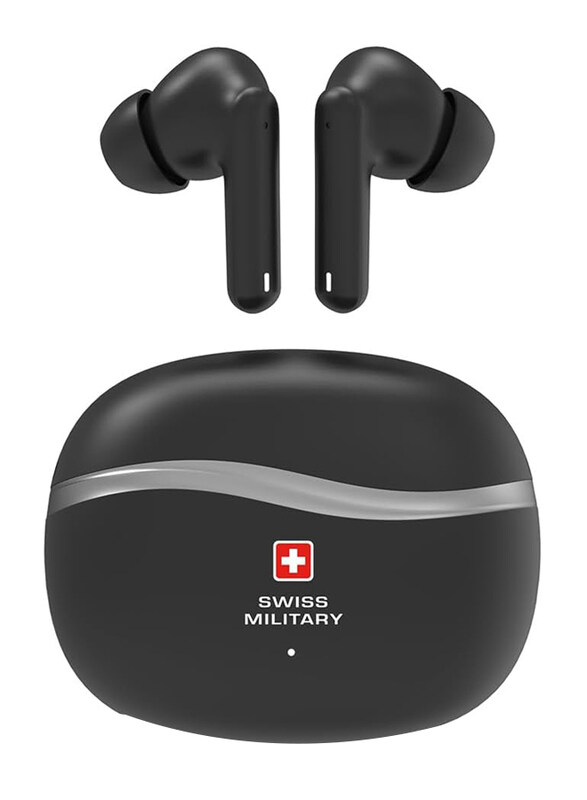 

Swiss Military Victor 4 Wireless In-Ear Noise Cancelling Earbuds, Black