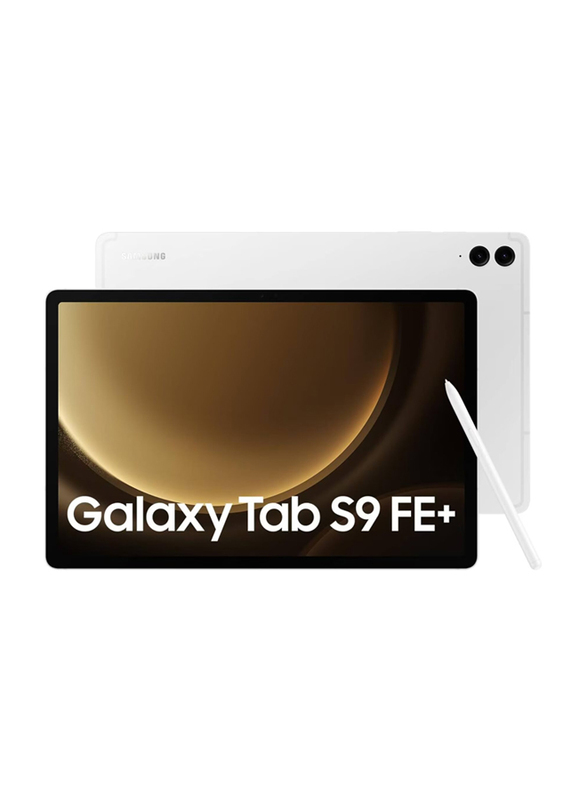 Samsung Galaxy Tab S9 FE Plus 128GB Silver 12.4-inch TFT Display Tablet, 8GB RAM, 5G