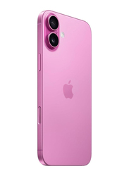 Apple iPhone 16 128GB Pink, Without FaceTime, 8GB RAM, 5G, Single Sim Smartphone, Middle East Version