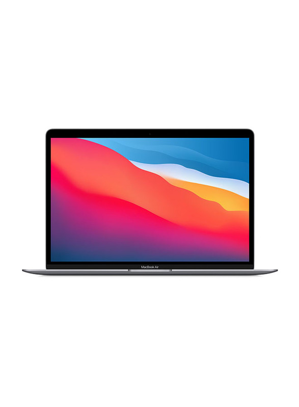 Apple MacBook Air (2020) Laptop, 13.3" Retina Display, Apple M1 Chip 8-Core, 256GB SSD, 8GB RAM, 7-Core GPU, EN KB, macOS Big Sur, MGN63ZS/A, Space Grey, Middle East Version