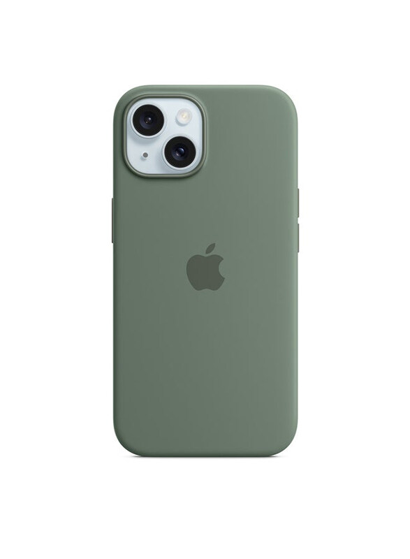 

Apple Mobile Phone Silicone Case Cover for Apple iPhone 15 Plus, Cypress Green