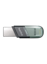 SanDisk 128GB iXpand Flash Drive Flip, USB 3.1, SDIX90N-128G-GN6NE, Black