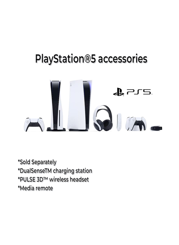 Sony PlayStation 5 Standard Blu-Ray Disc Edition Gaming Console, 825GB, with 1 Controller, Multicolour