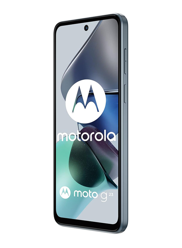 Motorola Moto G23 128GB Steel Blue, 8GB RAM, 4G LTE, Dual Sim Smartphone, Middle East Version