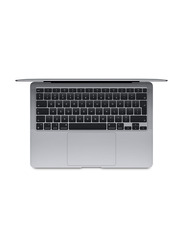 Apple MacBook Air (2020) Laptop, 13.3" Retina Display, Apple M1 Chip 8-Core, 256GB SSD, 8GB RAM, 7-Core GPU, EN KB, macOS Big Sur, MGN63ZS/A, Space Grey, Middle East Version