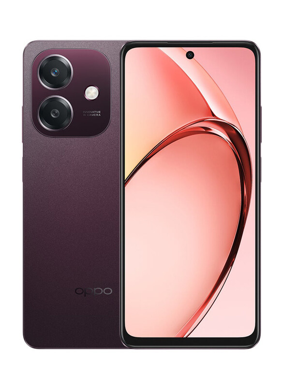 

Oppo A60 128GB Nebula Red, 6GB RAM, 5G, Dual Sim Smartphone, Middle East Version