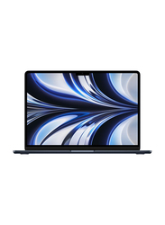 Apple MacBook Air (2022) Laptop, 13.6" Liquid Retina Display, Apple M2 Chip 8-Core, 256GB SSD, 8GB RAM, 8-Core GPU, EN KB, macOS Monterey, MLY33, Midnight, International Version